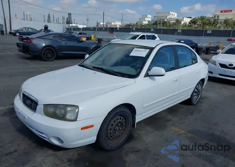 2001 Hyundai Elantra Gls from USA, damaged, VIN KMHDN45D41U227137